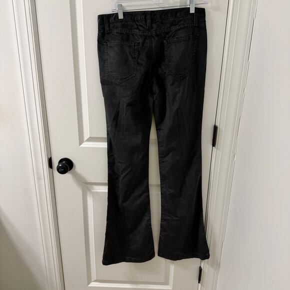 Theory flare jeans black coated Sz 6 Small - Picture 7 of 8